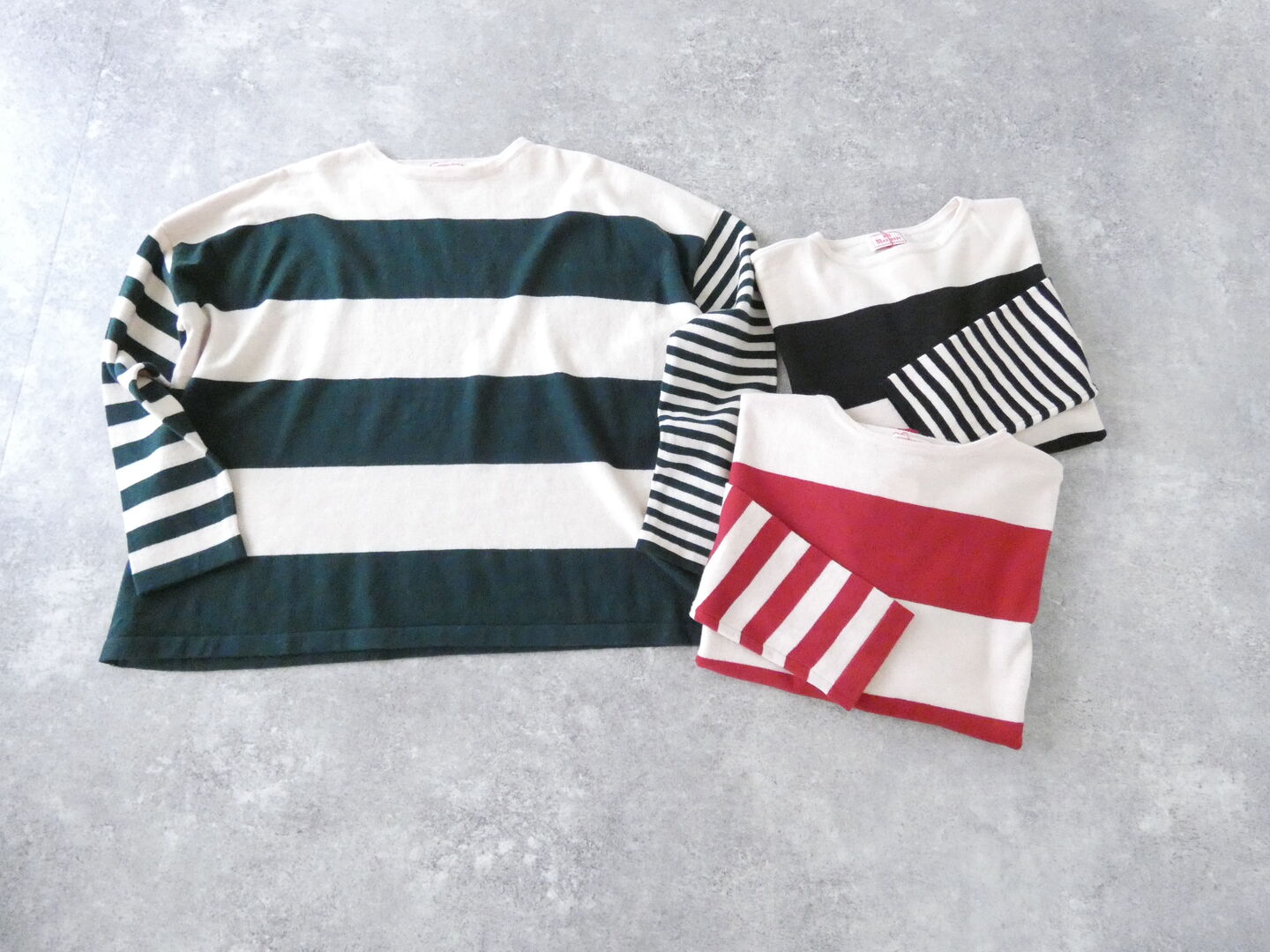 mao made(マオメイド) MIX BORDER ワイドニットTEEの商品画像2