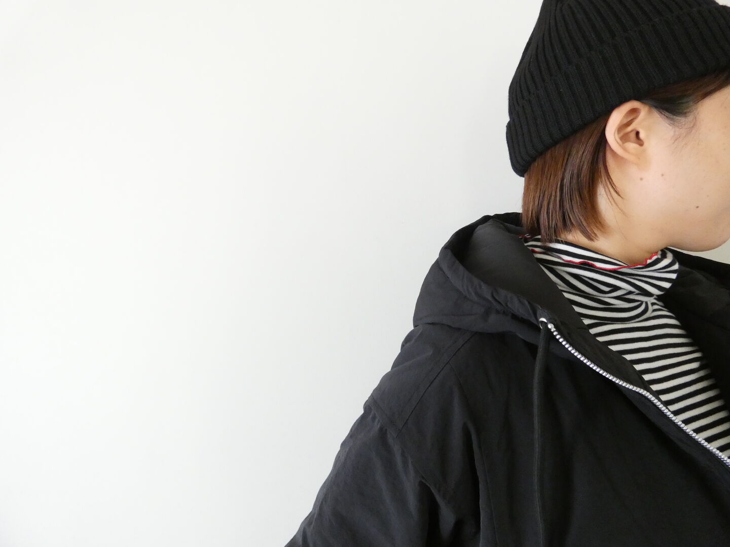 mao made(マオメイド) ほんのりAラインフード付きジャケットの商品画像4