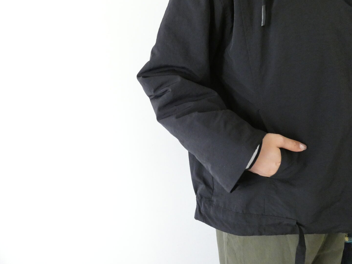 mao made(マオメイド) ほんのりAラインフード付きジャケットの商品画像5