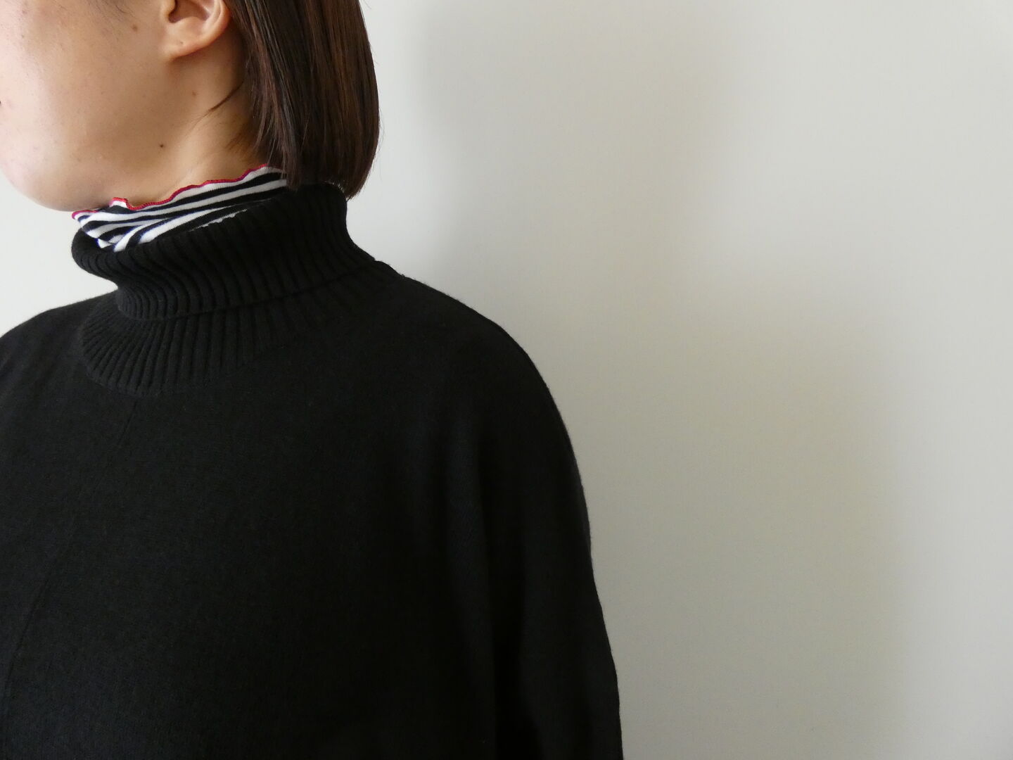mizuiro ind(ミズイロインド) poncho like high neck P/Oの商品画像5