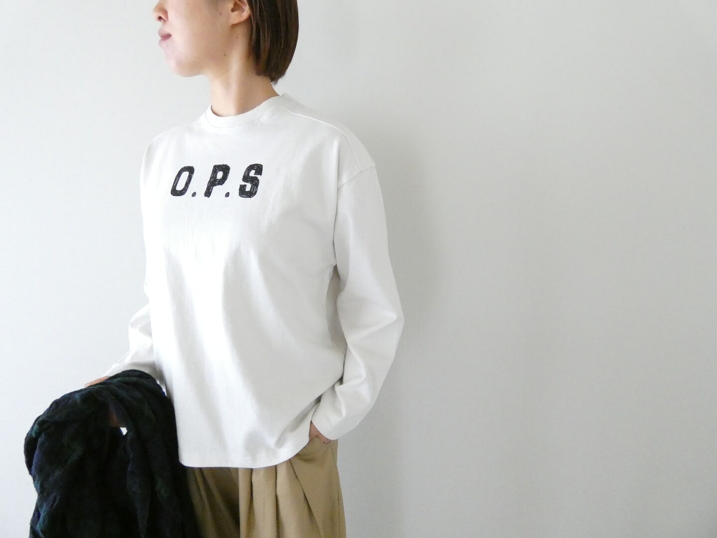 PACIFIC PARK STORE(パシフィックパークストア) ベーシックヘビー天竺ヨーク切替プリントTee　O.P.Sの商品画像6