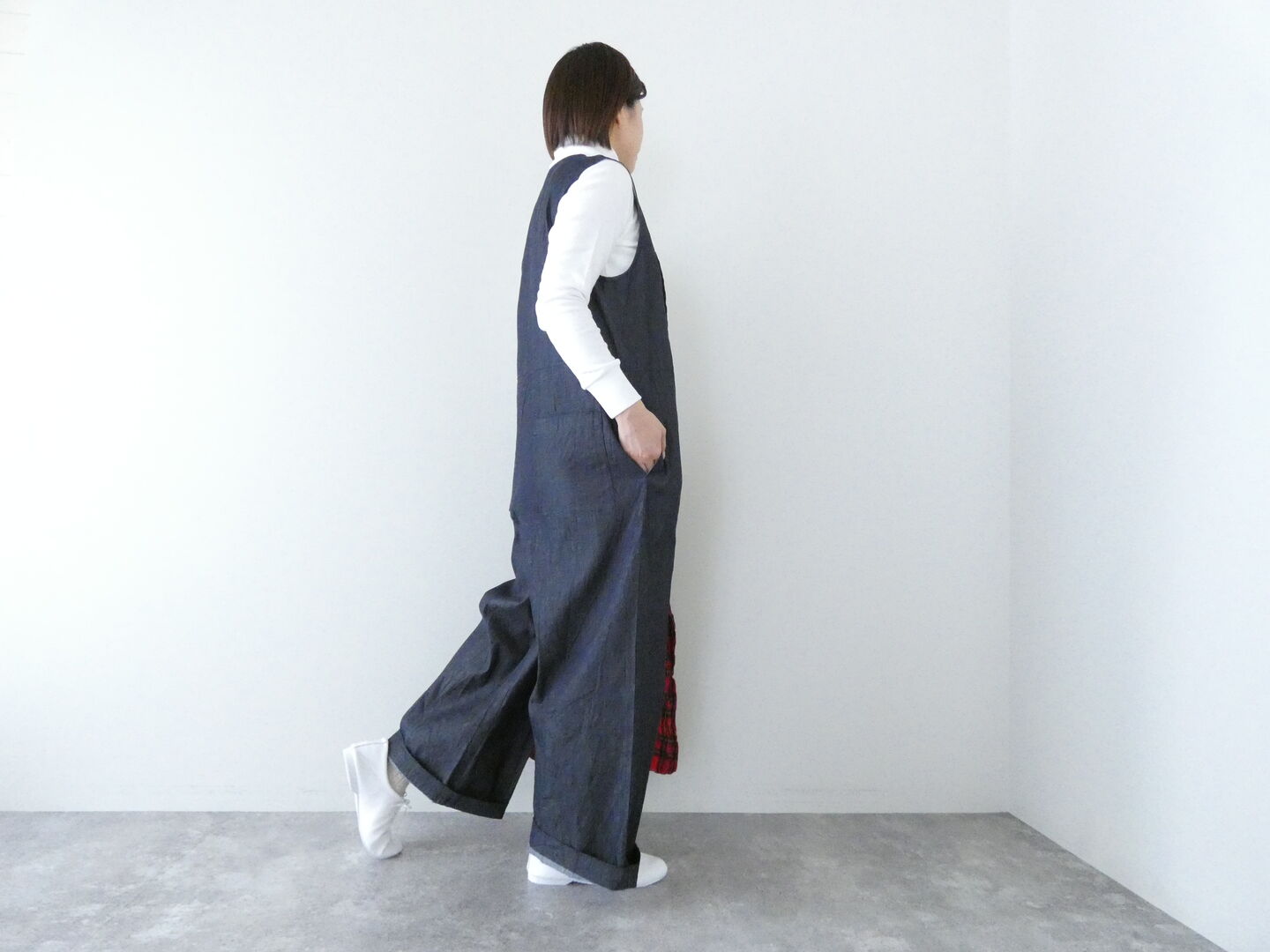 UNIVERSAL TISSU(ユニヴァーサル ティシュ) 6ozデニムラップサロペットパンツの商品画像9