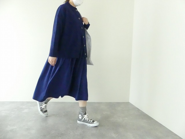 homspun(ホームスパン) 天竺長袖タックスカートワンピース(212-6395 