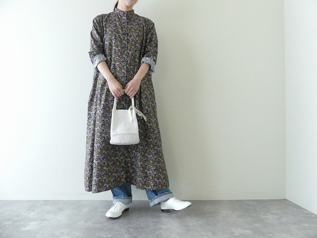 ichi(イチ) ビエラ花柄Aラインシャツワンピース(240408) | SPACE MOO 