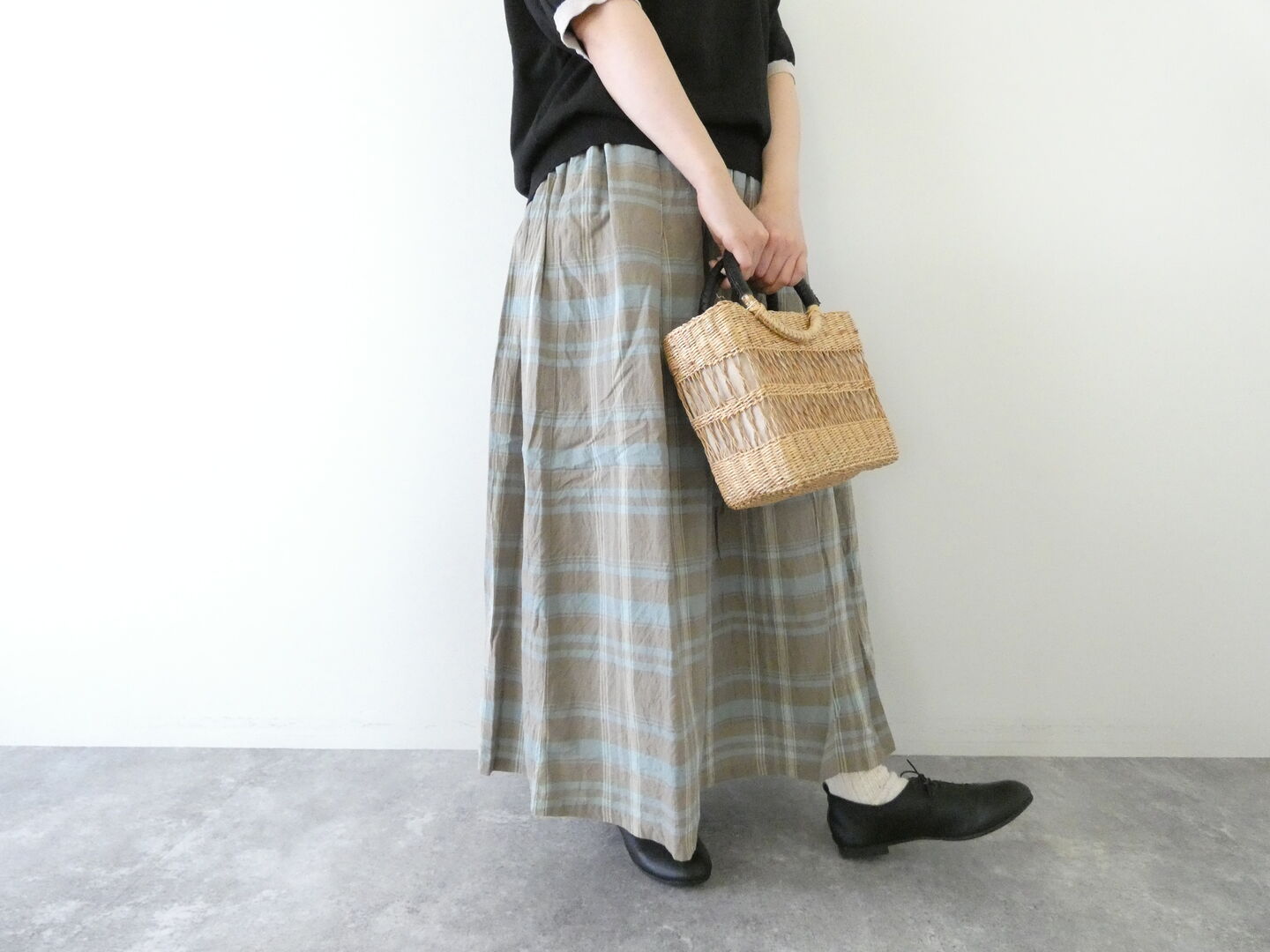 80's伊！MISSI！チェックレザー 754 80s ISSEY MIYAKE IM PRODUCT vintage bag shoulder green