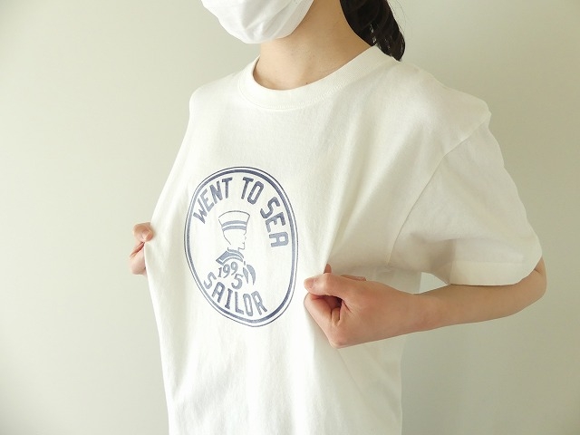 Par Ici パーリッシィ 水兵ラバープリント Tシャツ 50 01 Ct 015 22 1 Space Moo