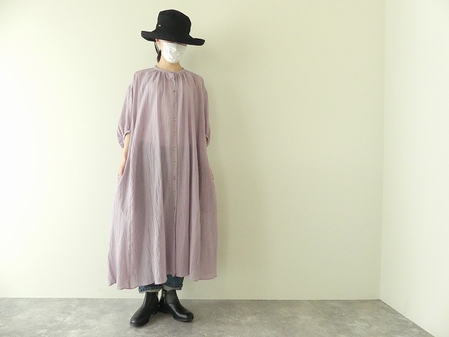 L Atelier Du Savon アトリエドゥサボン 強撚ボイルしわしわワンピース 73 01 Op 012 22 1 Space Moo