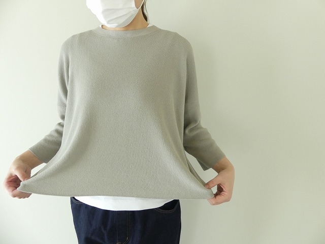 evam eva(エヴァムエヴァ) aze wide pullover(E221K018)