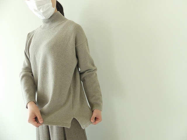 evam eva(エヴァムエヴァ) wool sable turtleneck(E223K194) | SPACE MOO