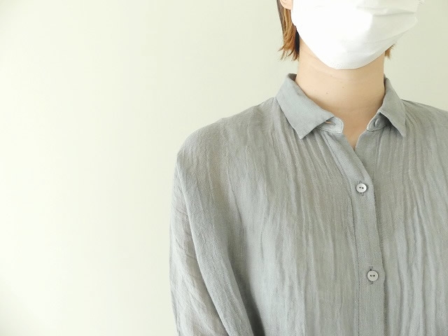 evam eva(エヴァムエヴァ) linen dolman shirt(E231T211)(3)