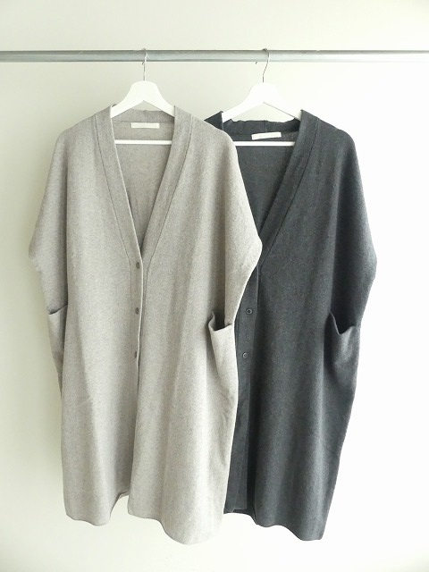 evam eva ウール ベスト グレー evam eva(エヴァムエヴァ) wool robe  