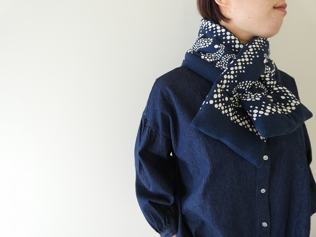 KAPITAL(キャピタル) 麻レーヨンバンダナ柄KESAマフラー(EK-573XMB