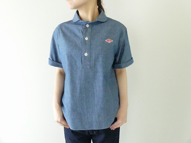 Danton ダントン シャンブレー丸襟半袖プルオーバー Jd 3565coc Jd 3569coc Space Moo