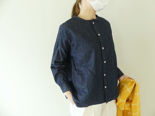 快晴堂(かいせいどう) ライトOZデニムWide Girl'sシャツ(21S-40)