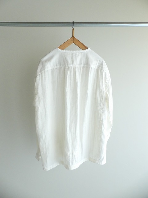 快晴堂(かいせいどう) HAYATE Winterホワイトスタンド衿Wideシャツ size5+(23S-51B)(3)