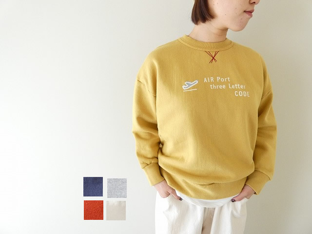 快晴堂(かいせいどう) 裏起毛ロゴGirl'sトレーナーB柄 Around the World  エアポート3レター サイズ3+(53C-120)