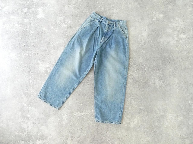 LAITERIE(レイトリー) セルヴィッジデニムワイドタックパンツ(LB17124B