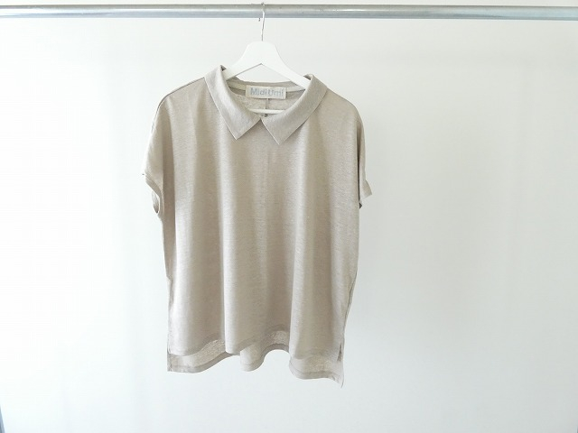 MidiUmi(ミディウミ) linen with collar P/O(2-719883) | SPACE MOO