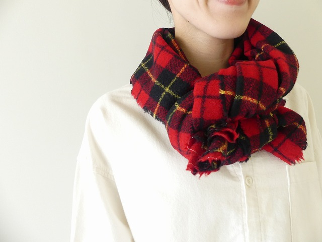 R&D.M(オールドマンズテーラー) WOOL TARTAN CHECK MUFFLER(OLD7064 