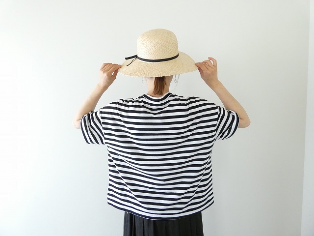 R&D.M(オールドマンズテーラー) GAUZE BORDER DROP SHOULDER H/T SHIRT(OLD7358)