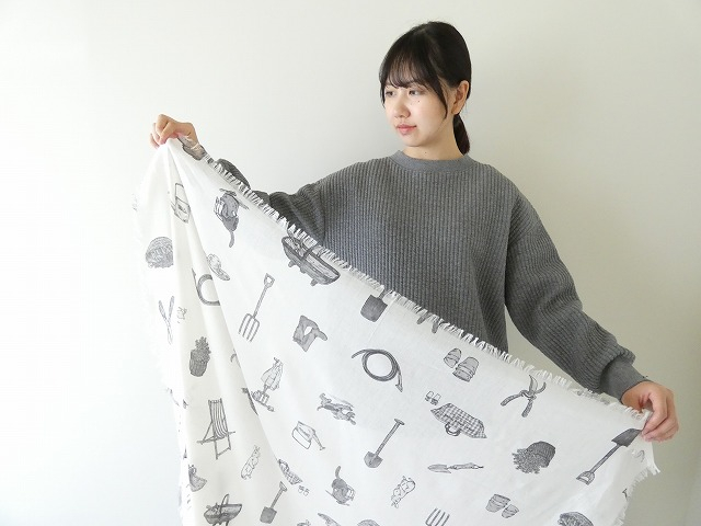 オールドマンズテーラー R&D.M.Co- ショール　G.O.D R&D.M(オールドマンズテーラー) GREAT GREEN THUMB GAUZE SHAWL