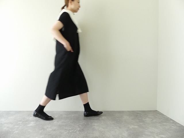 Prit プリット タックストライプショートスリーブスタンドカラースキッパーワンピース 150 Space Moo Prit プリット タックストライプショートスリーブスタンドカラースキッパーワンピース 150 Space Moo