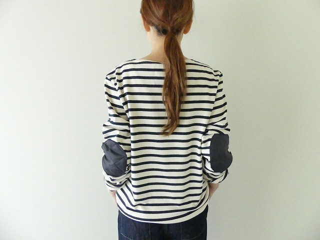 Saint James セントジェームス Lavenham ラベンハム コラボ ひじパッチボーダーカットソー Tee Sj Et Lavenh Space Moo Saint James セントジェームス Lavenham ラベンハム コラボ ひじパッチボーダーカットソー Tee Sj Et Lavenh Space Moo
