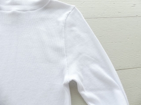 homspun(ホームスパン) 丸胴テレコタートルネックプルオーバー