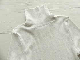 homspun(ホームスパン) 丸胴テレコタートルネックプルオーバー