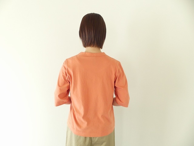 homspun(ホームスパン) 天竺6分袖Tシャツ (2)アプリコットの商品画像2