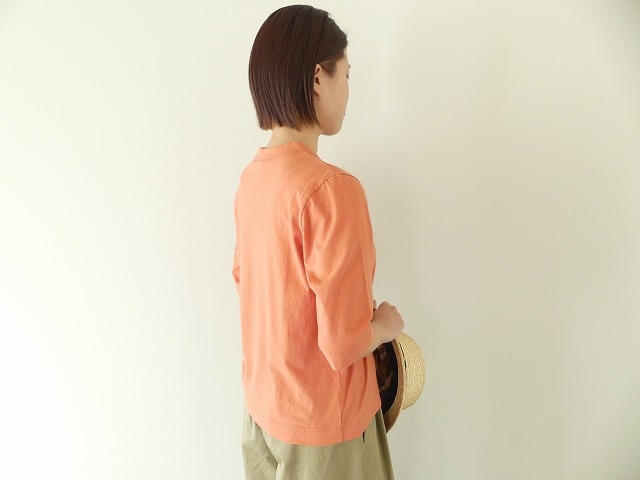 homspun(ホームスパン) 天竺6分袖Tシャツ (2)アプリコットの商品画像4