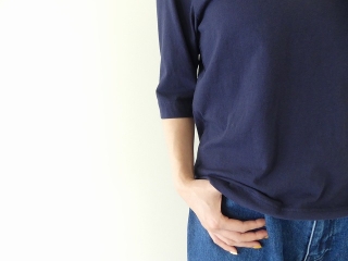 homspun(ホームスパン) 天竺6分袖Tシャツ (3)ネイビーの商品画像22