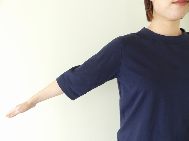 homspun(ホームスパン) 天竺6分袖Tシャツ (3)ネイビーの商品画像5