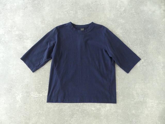 homspun(ホームスパン) 天竺6分袖Tシャツ (3)ネイビーの商品画像8