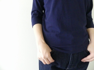 homspun(ホームスパン) 天竺7分袖Tシャツ　(3)ネイビーの商品画像22