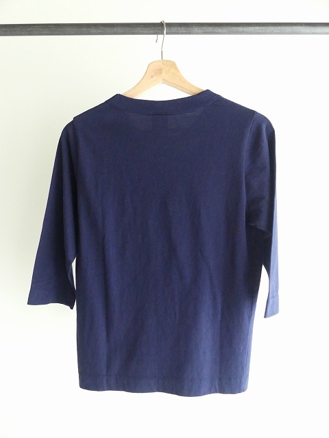 homspun(ホームスパン) 天竺7分袖Tシャツ　(3)ネイビーの商品画像7