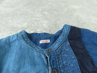 KAPITAL(キャピタル) 綿×リネンIDGパッチワークバンドカラーカトマンズシャツの商品画像24
