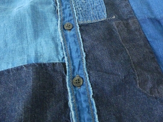 KAPITAL(キャピタル) 綿×リネンIDGパッチワークバンドカラーカトマンズシャツの商品画像25