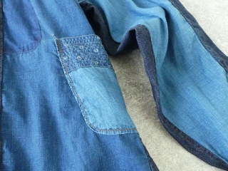 KAPITAL(キャピタル) 綿×リネンIDGパッチワークバンドカラーカトマンズシャツの商品画像30