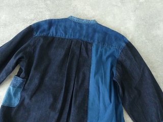 KAPITAL(キャピタル) 綿×リネンIDGパッチワークバンドカラーカトマンズシャツの商品画像34