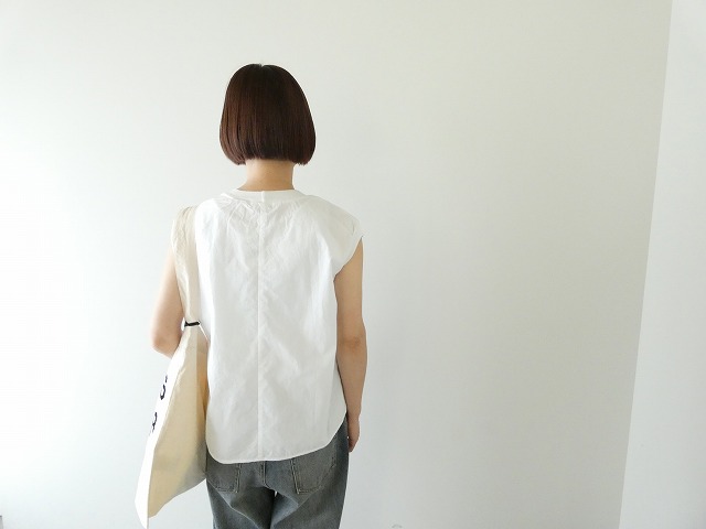 homspun(ホームスパン) コンパクトウェザーノースリーブブラウス